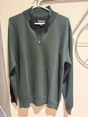 Mountain Expeditions Men's Forest Green Half-Zip Sweater NWT Size L